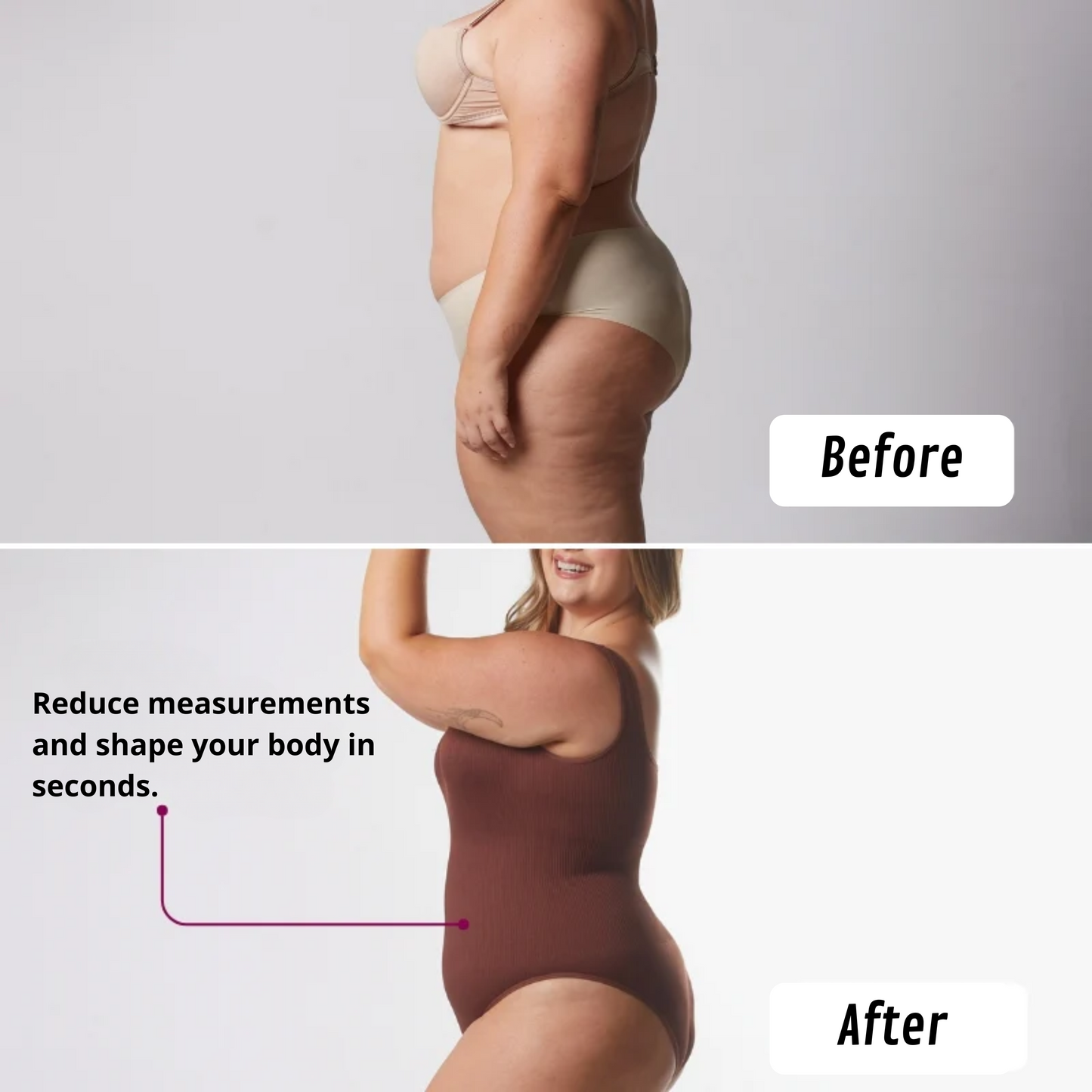 2 Ribbed Body Shapers - Buy 1, Get 2.