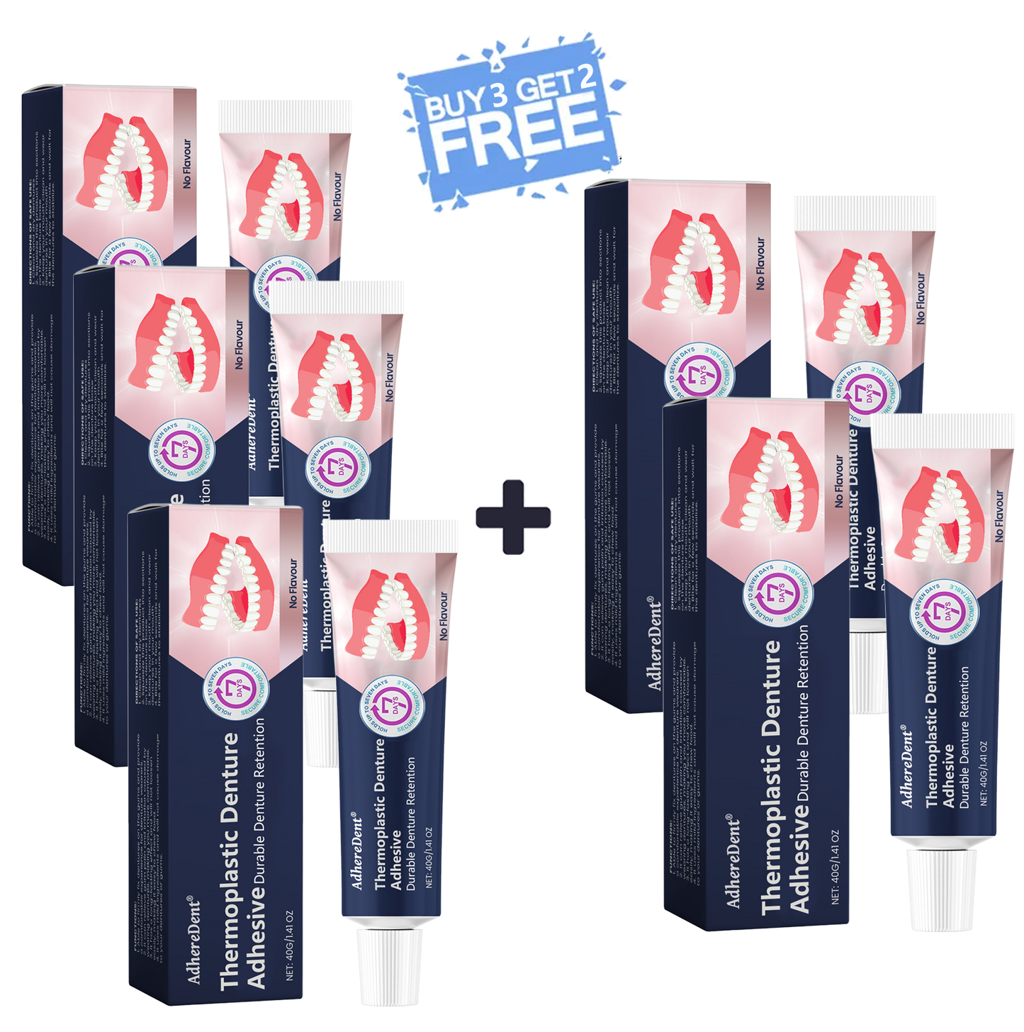AdhereDent® Thermoplastic Denture Adhesive ⏳ Durable Denture Retention