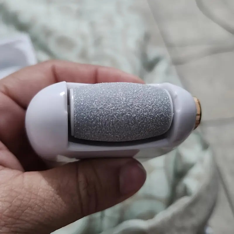 Rechargeable Electric Foot File with 3 Replaceable Grinding Heads
