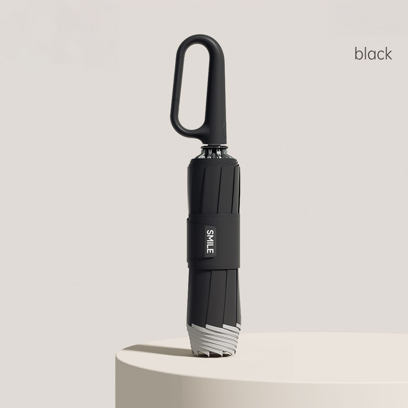 SafeGlow™ Ring Buckle Reverse Umbrella – Windproof, Reflective & Travel-Ready