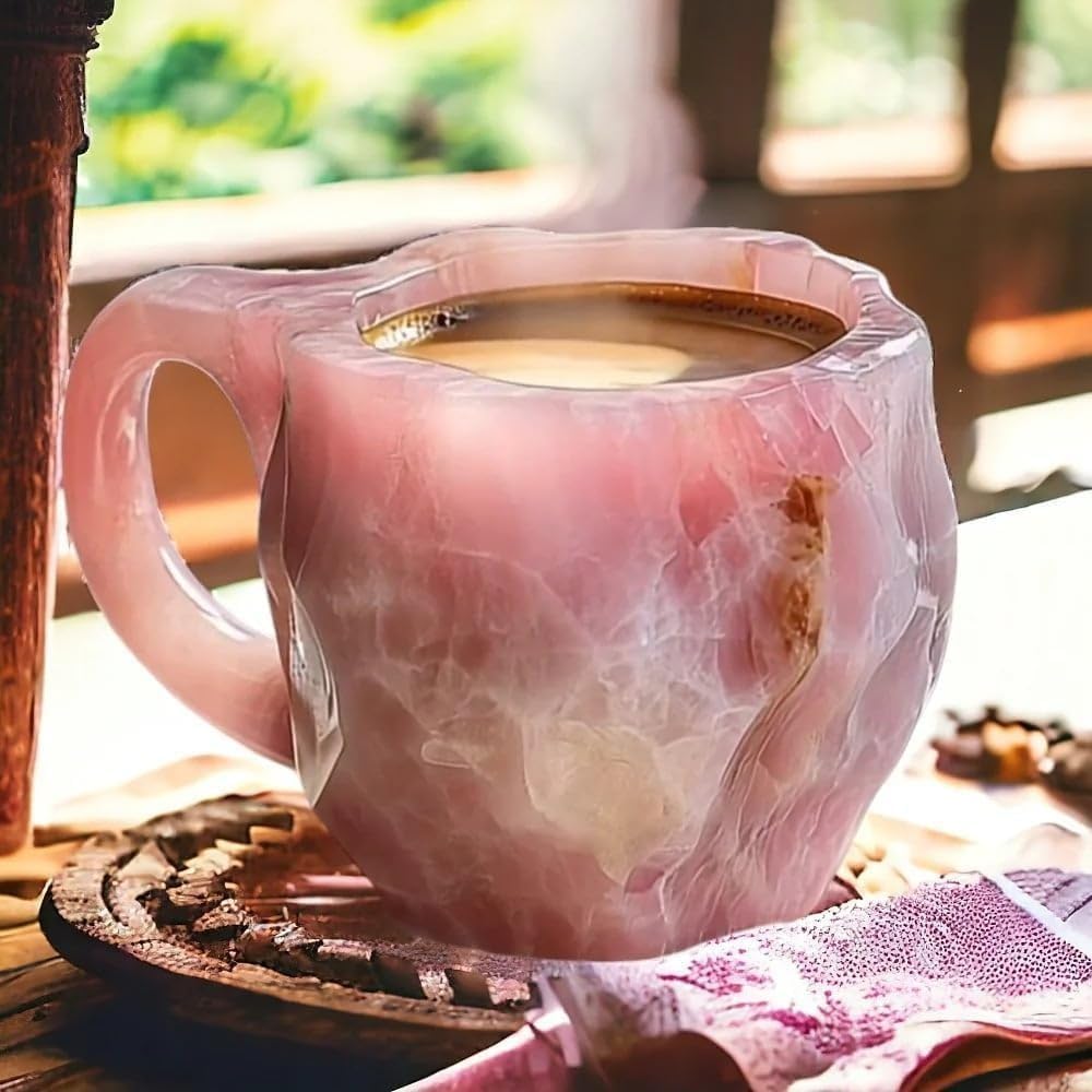 Aurora Blue – Luxury Mineral Crystal Coffee Mug (325ml / 11oz)