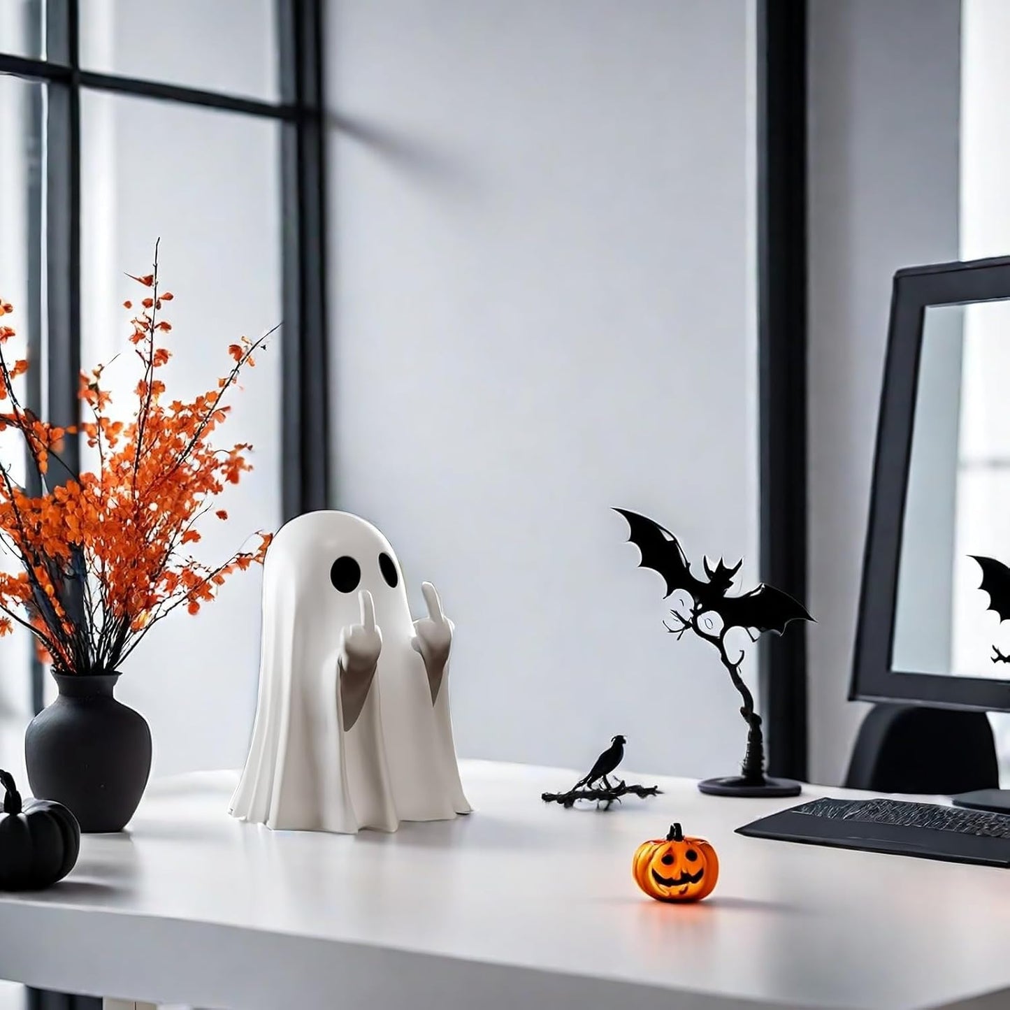 BooCrew™ – Cute & Spooky Halloween Ghost Figurine