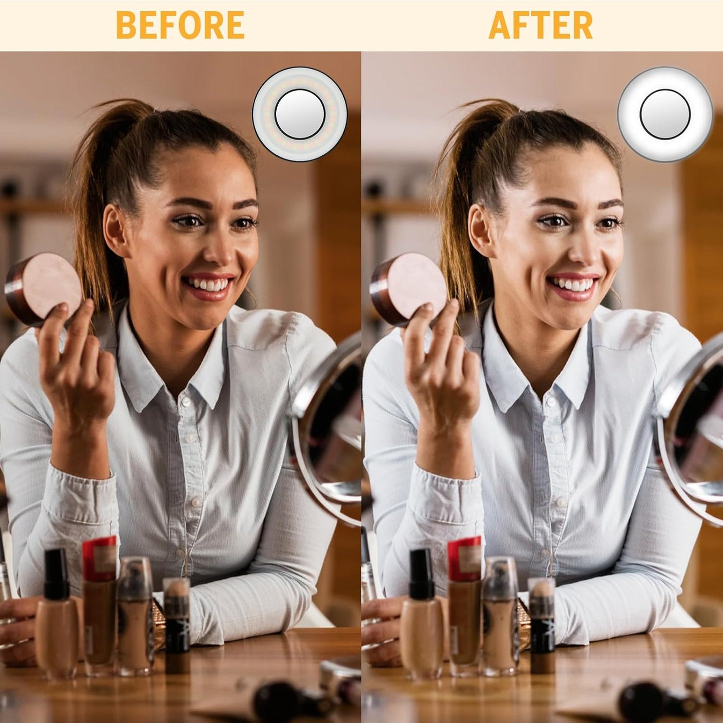 Magnetic Ring Light 4 Brightness 【Free Shipping】Level for Webcam Light/Zoom Lighting/Video Conference/Selfie
