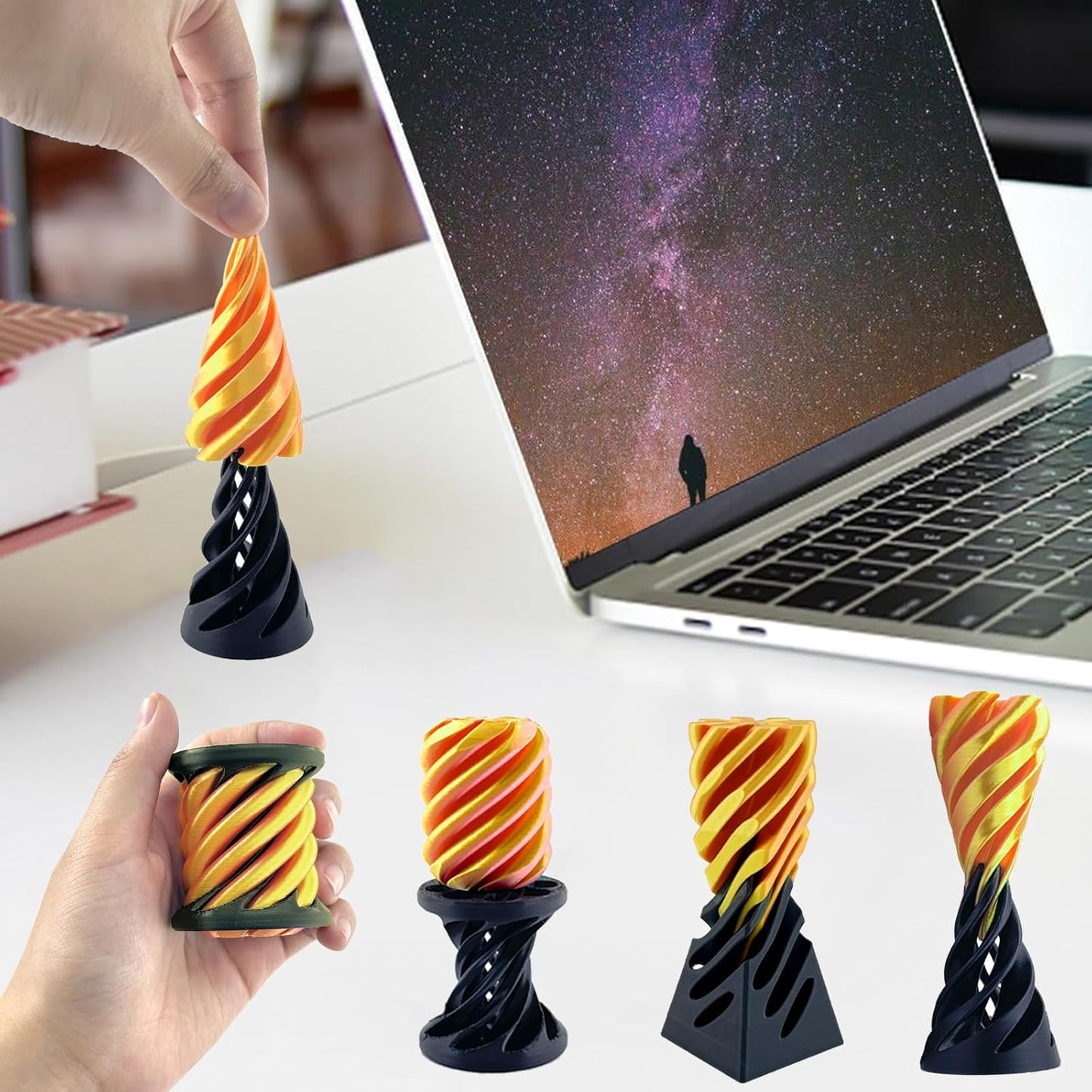 Infinity Twist™ – 3-Pack Impossible Spiral Cone Fidget Set