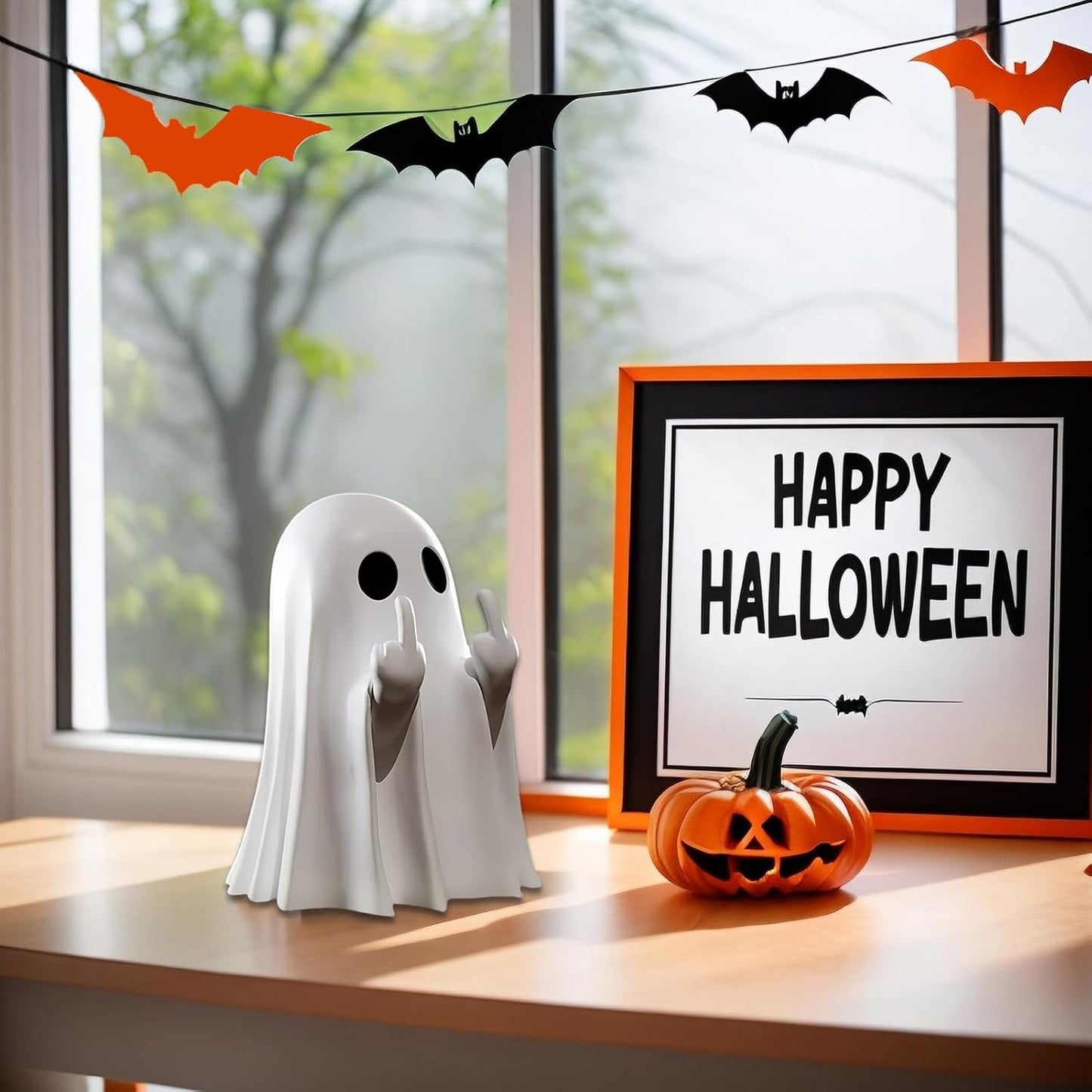 BooCrew™ – Cute & Spooky Halloween Ghost Figurine