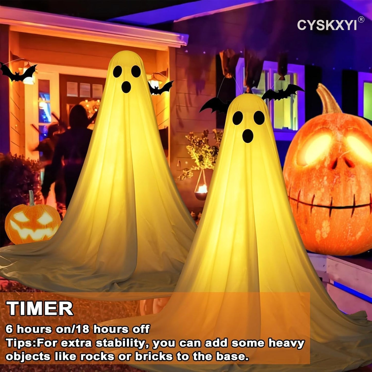 GlowHaunt™ – Light-Up Halloween Ghost Decorations (Indoor & Outdoor)