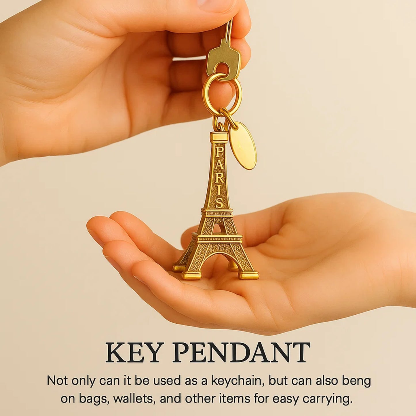 3D Eiffel Tower Keychain – Paris Souvenir (Pack of 25 to 125 units)