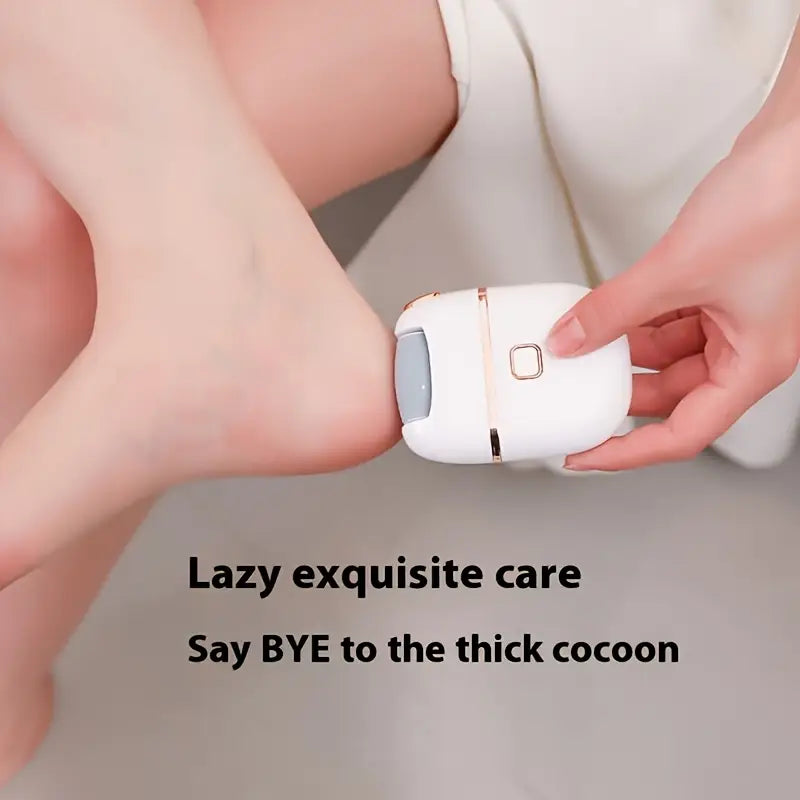 Rechargeable Electric Foot File with 3 Replaceable Grinding Heads