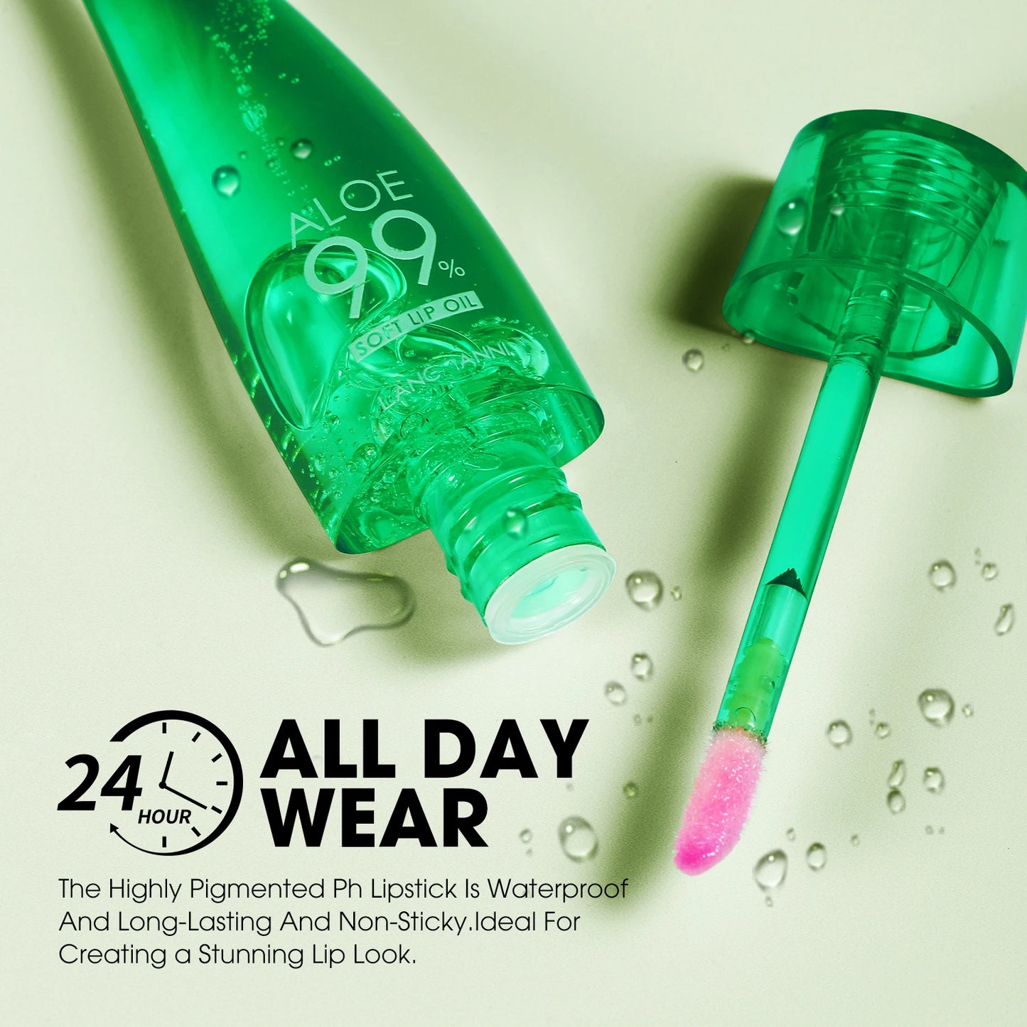 Langmanni Aloe Vera – Color-Changing & Hydrating Lip Glow for Long-Lasting Shine