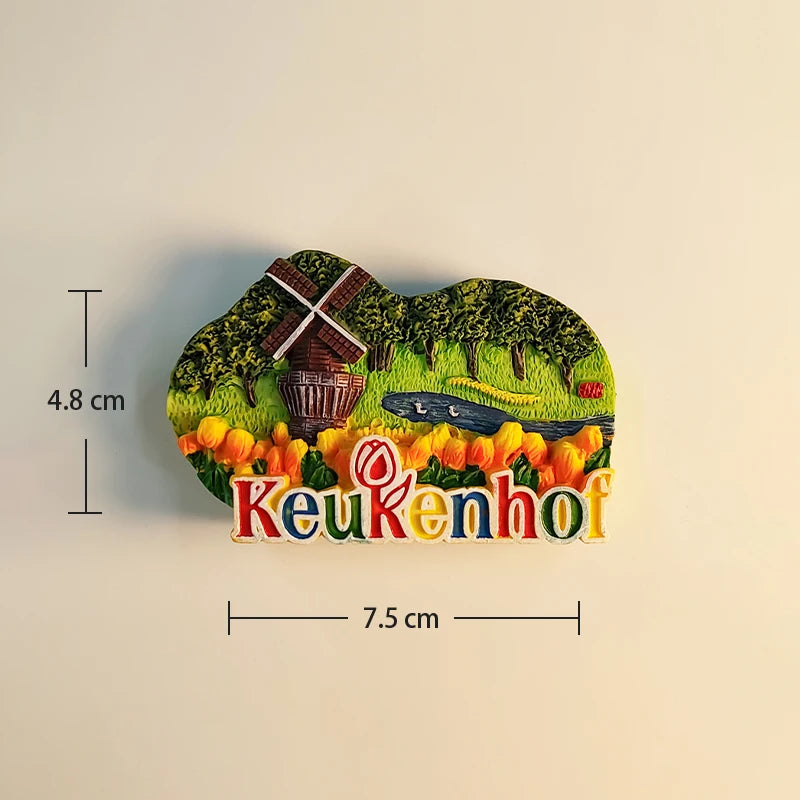 Amsterdam Fridge Magnet – Tourist Souvenir from the Netherlands