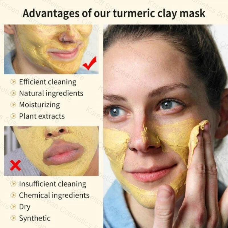 GlowTurmeric Clay – Deep Cleansing Mask with Vitamin C for Bright & Even Skin