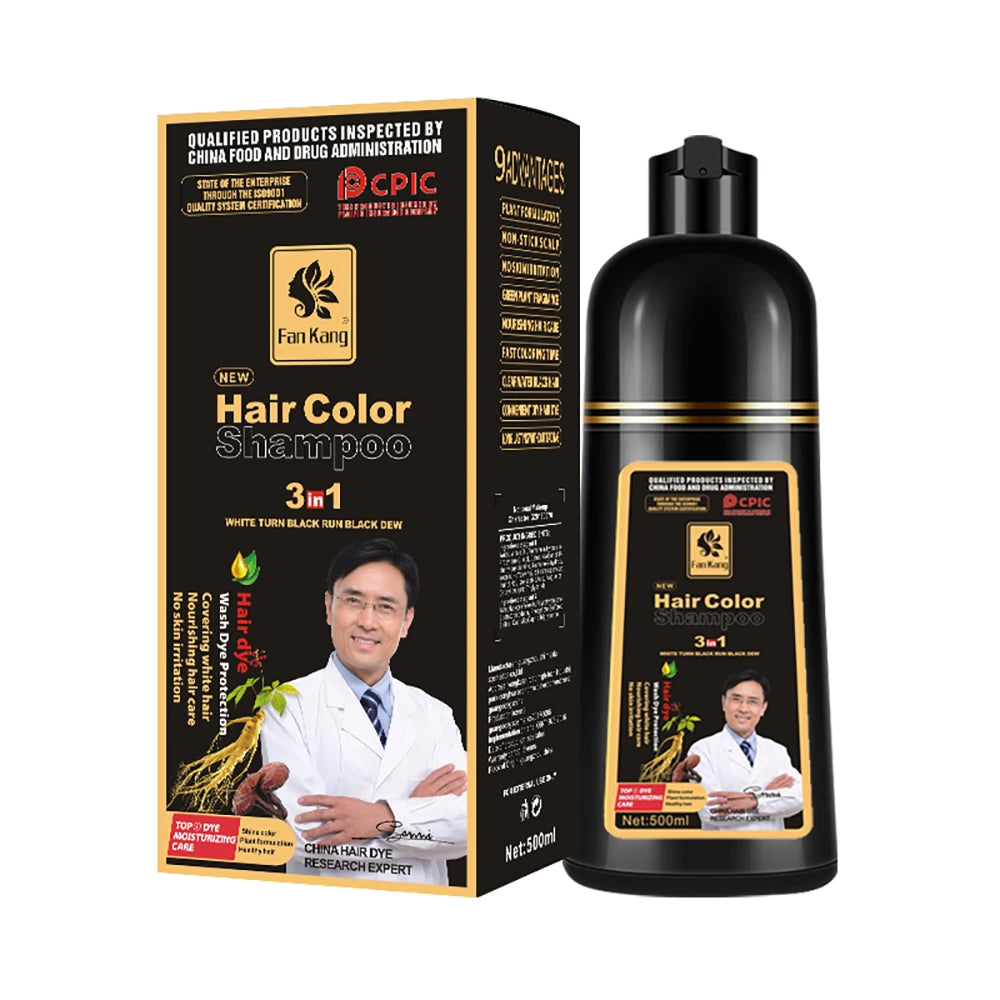 Eclipse Noir 3-in-1 – Instant Black Coloring Shampoo for Seductive Hair 500ml