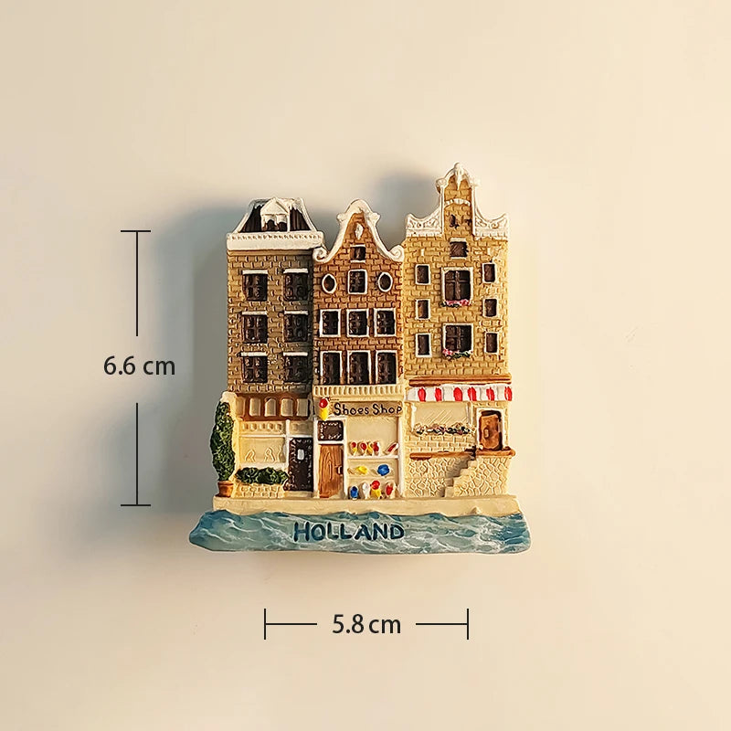 Amsterdam Fridge Magnet – Tourist Souvenir from the Netherlands