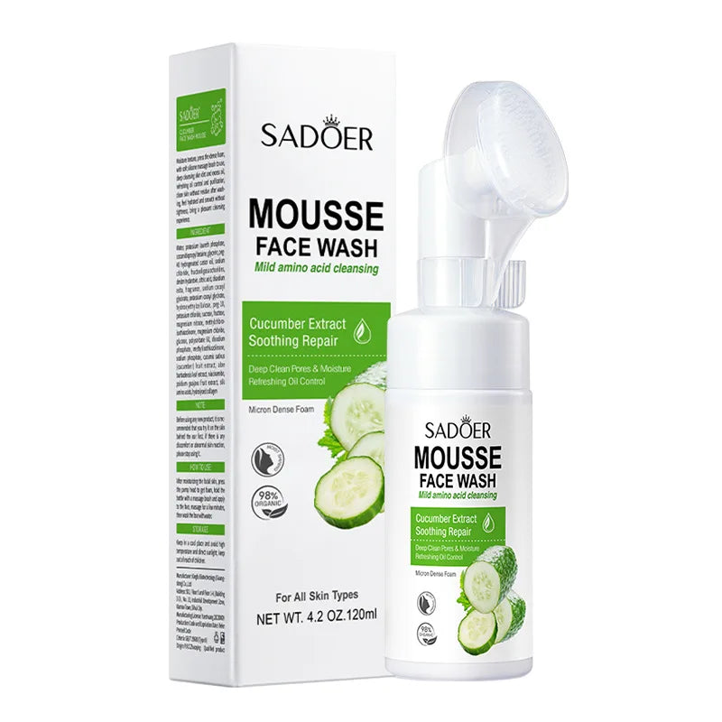 SAODER Fruits – Refreshing Facial Cleanser Foam for Deep Hydration & Glow