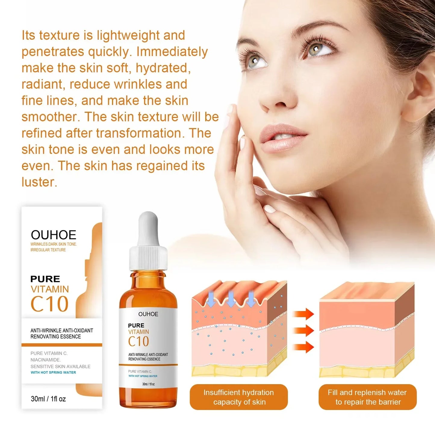 CitrusGlow Radiance – Vitamin C Wrinkle Remover Serum for Lifting and Firming