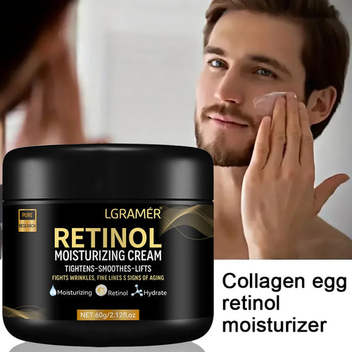 Men's Retinol Face Moisturizer – Anti-Wrinkle & Pore-Reducing Retinol Cream for Smooth, Youthful Skin