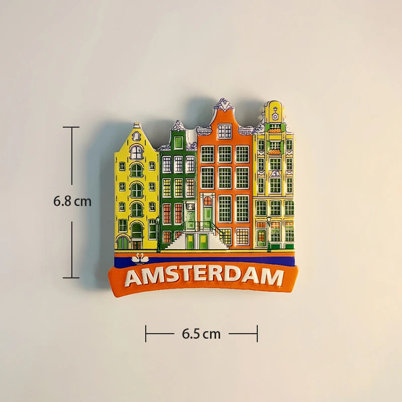 Amsterdam Fridge Magnet – Tourist Souvenir from the Netherlands