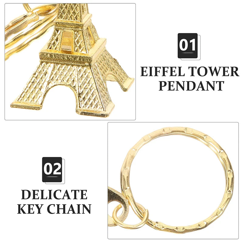3D Eiffel Tower Keychain – Paris Souvenir (Pack of 25 to 125 units)