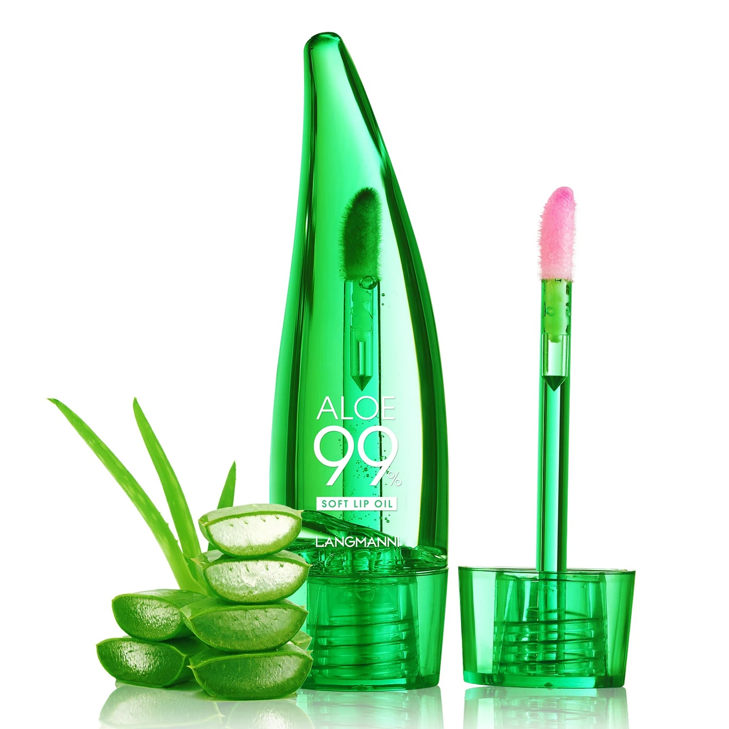Langmanni Aloe Vera – Color-Changing & Hydrating Lip Glow for Long-Lasting Shine