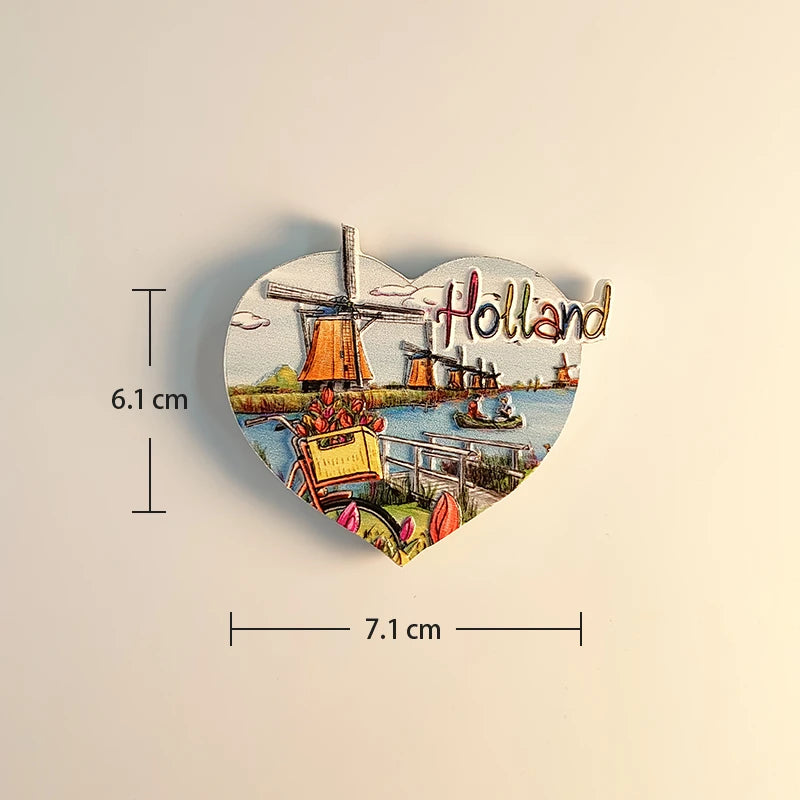 Amsterdam Fridge Magnet – Tourist Souvenir from the Netherlands