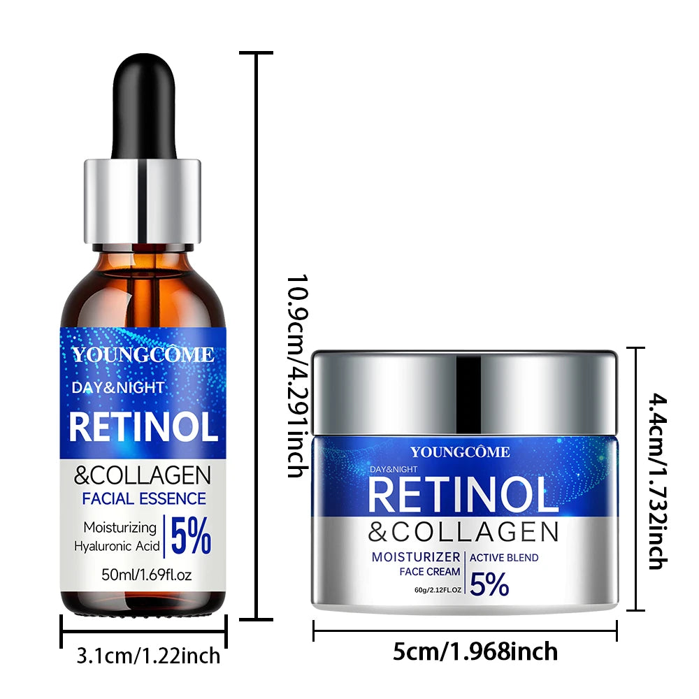 RetinolRenew Set – Hydrating & Repairing Cream + Serum for Smooth, Youthful Skin