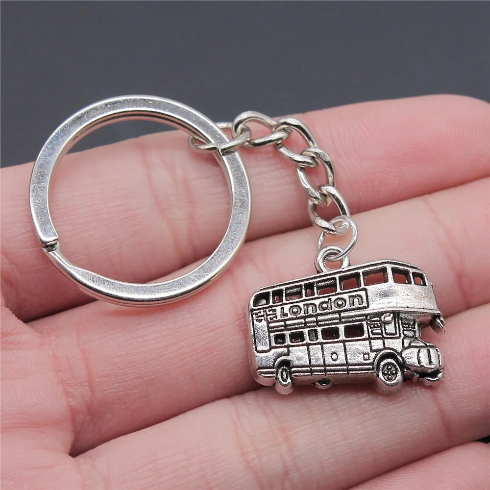 London Keyring – Iconic Bus (2 Colors, 25x20mm)