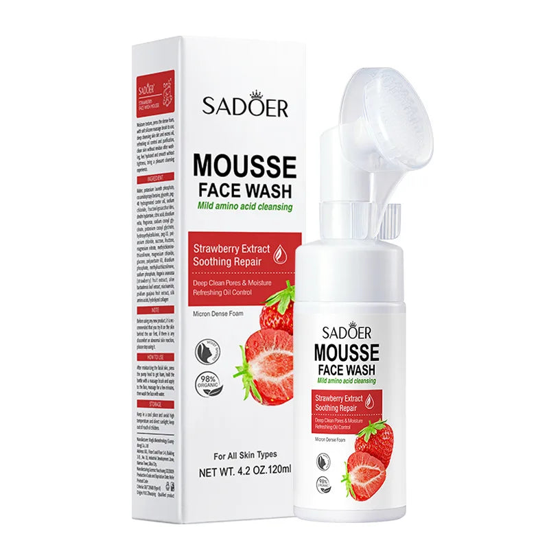SAODER Fruits – Refreshing Facial Cleanser Foam for Deep Hydration & Glow