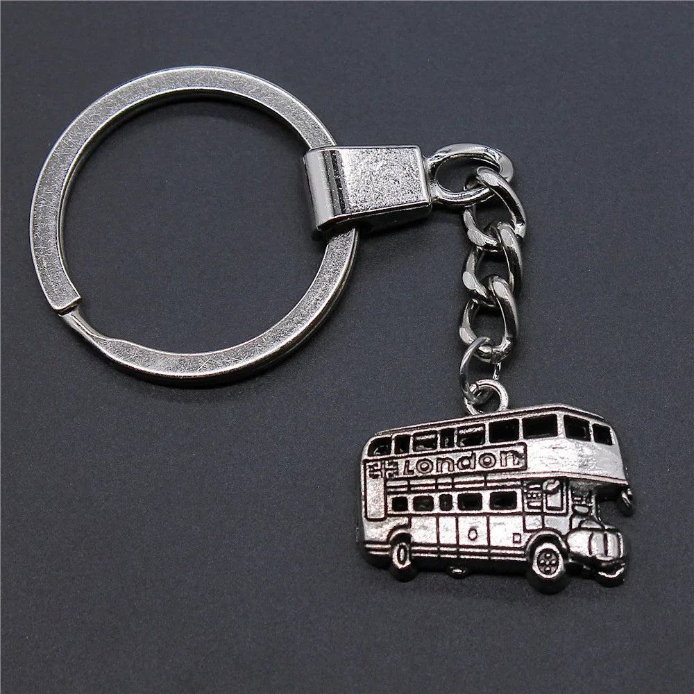 London Keyring – Iconic Bus (2 Colors, 25x20mm)