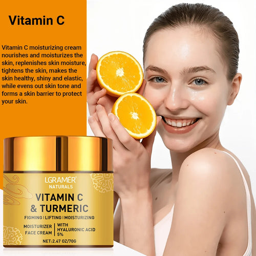 GoldenRevive – Turmeric & Vitamin C Face Cream with Retinol for Firming & Whitening