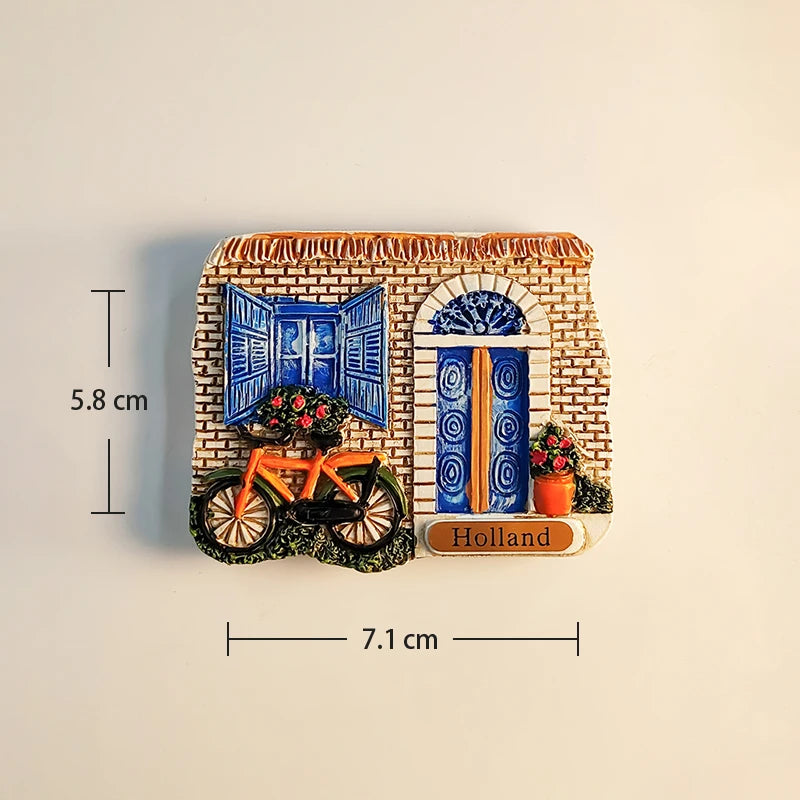 Amsterdam Fridge Magnet – Tourist Souvenir from the Netherlands
