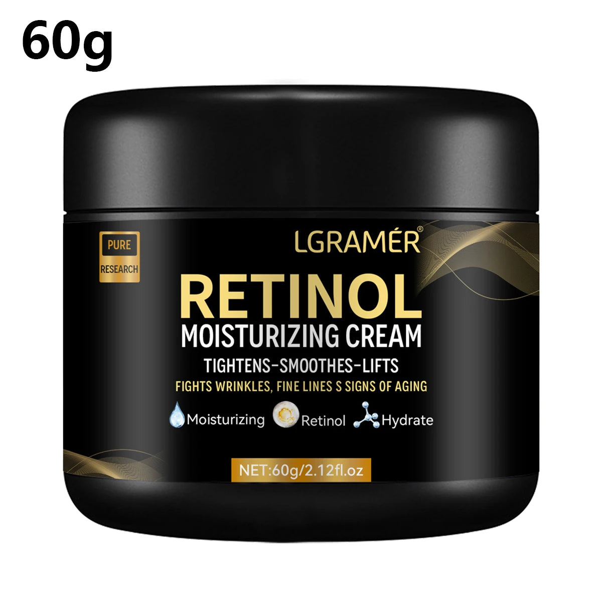 Men's Retinol Face Moisturizer – Anti-Wrinkle & Pore-Reducing Retinol Cream for Smooth, Youthful Skin