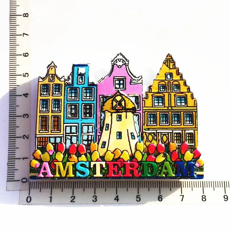 Amsterdam Fridge Magnet – Tourist Souvenir from the Netherlands