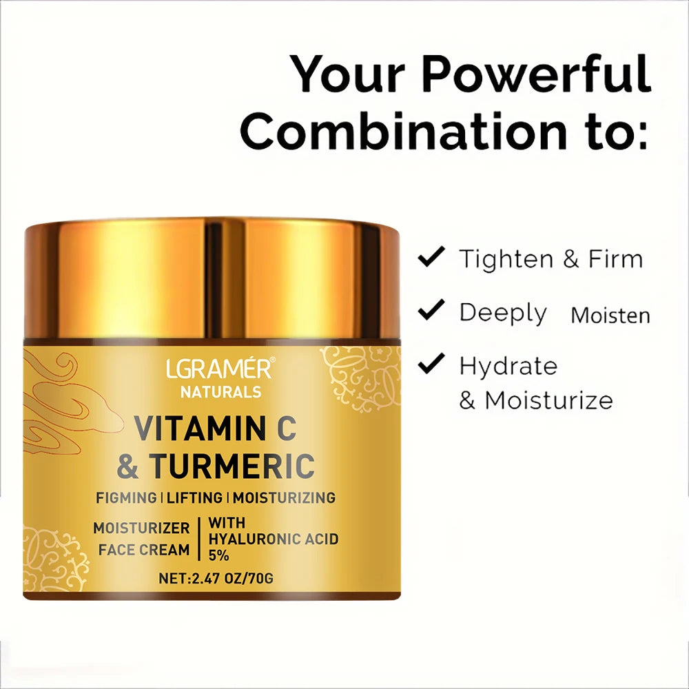 GoldenRevive – Turmeric & Vitamin C Face Cream with Retinol for Firming & Whitening