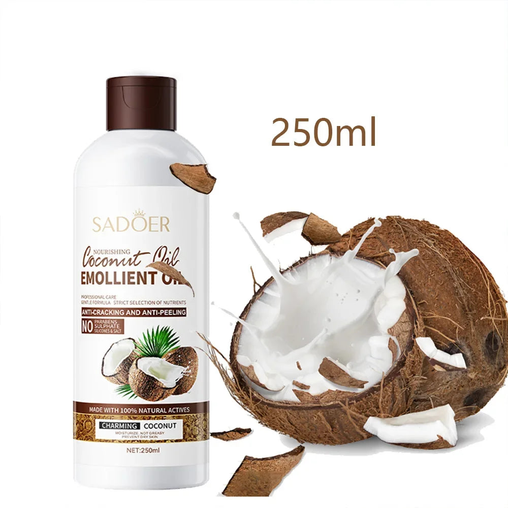 CocoPure Silk – 250ml Coconut Oil for Hydrated Skin and Frizz-Free Hair Care