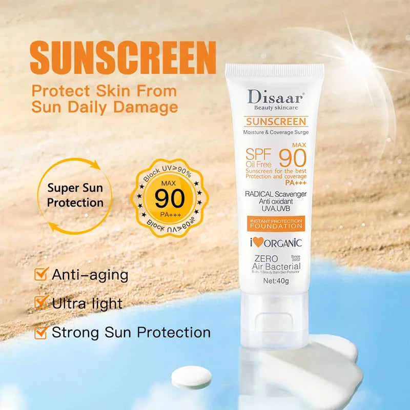 Disaar SPF 90 – Ultimate Facial & Body Sunscreen for Maximum UV Protection & Hydration
