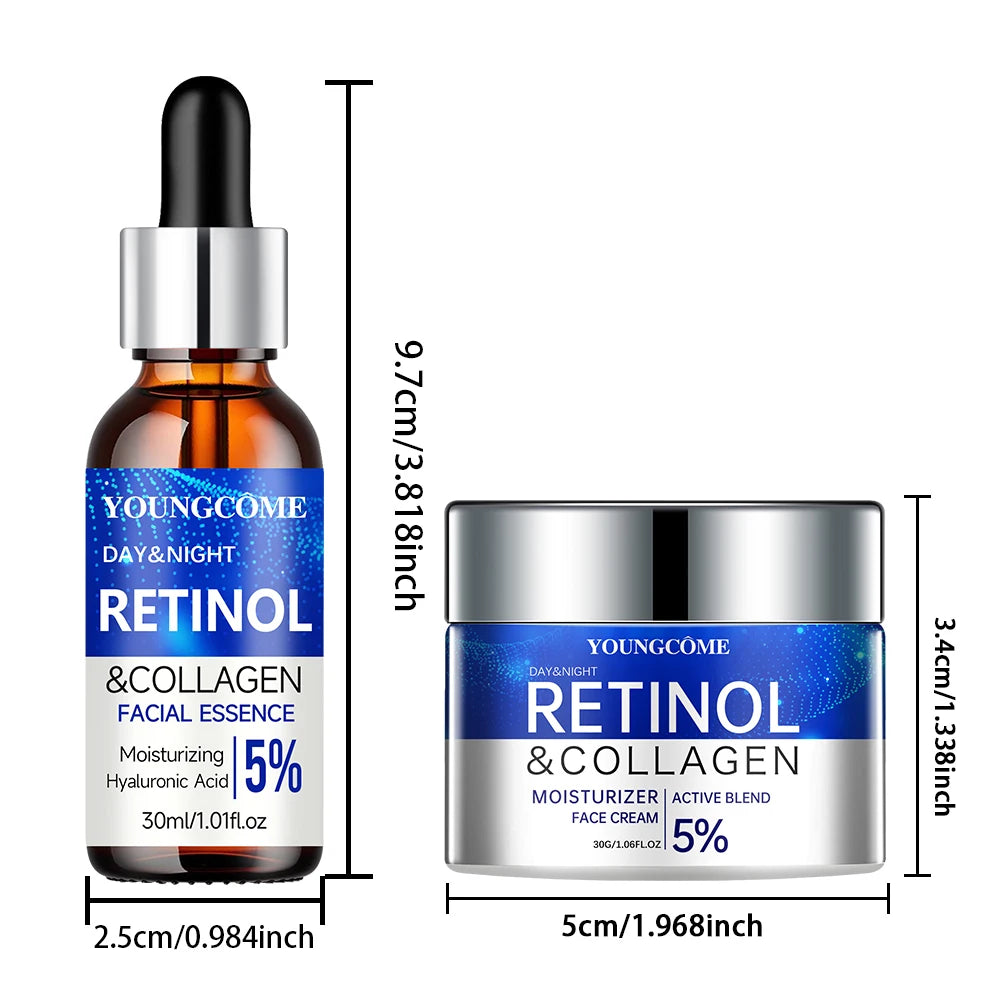 RetinolRenew Set – Hydrating & Repairing Cream + Serum for Smooth, Youthful Skin