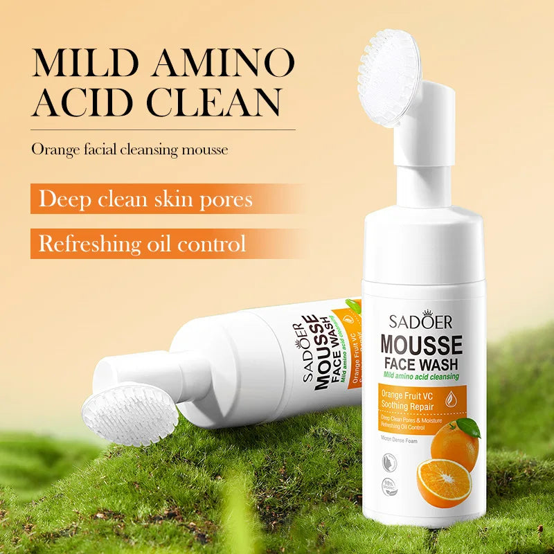 SAODER Fruits – Refreshing Facial Cleanser Foam for Deep Hydration & Glow