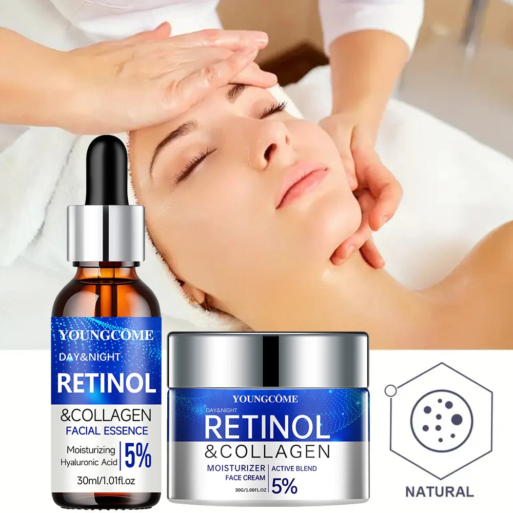 RetinolRenew Set – Hydrating & Repairing Cream + Serum for Smooth, Youthful Skin