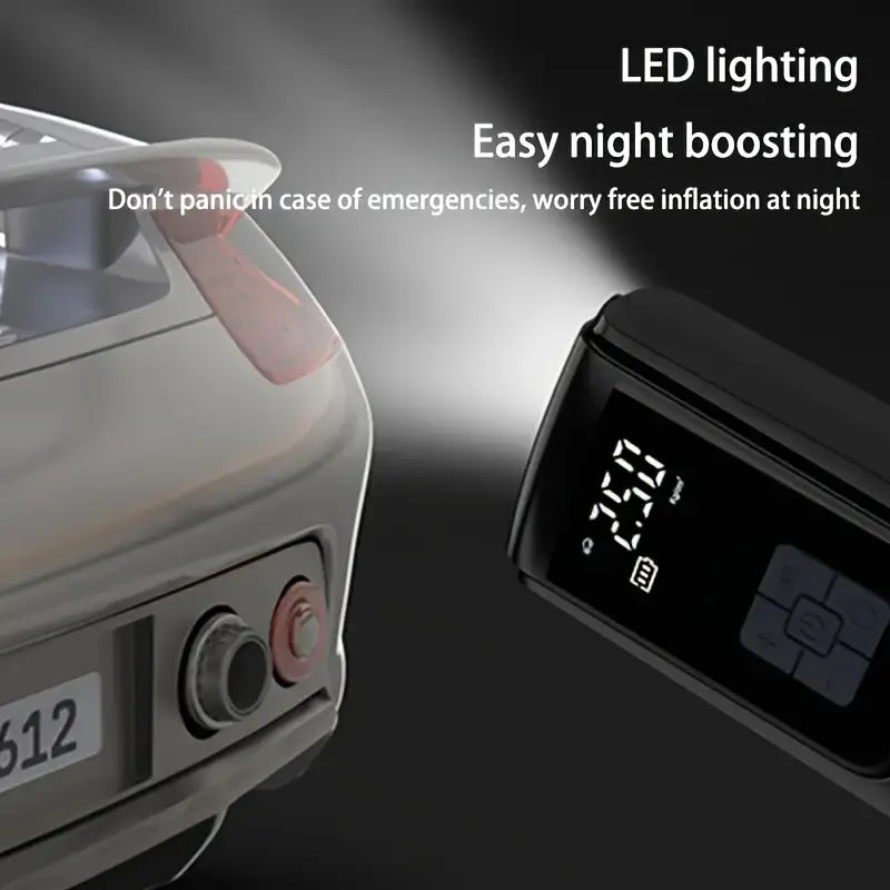 Portable Car Inflator Pump with LED Light