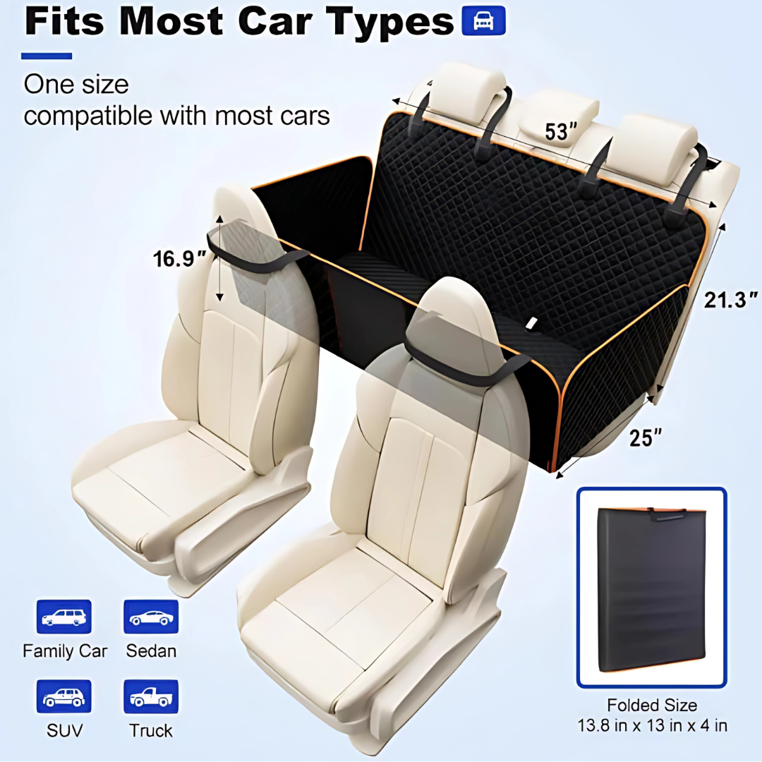 K9Cruze™ – Premium-Heavy Duty Dog Car Seat Protector