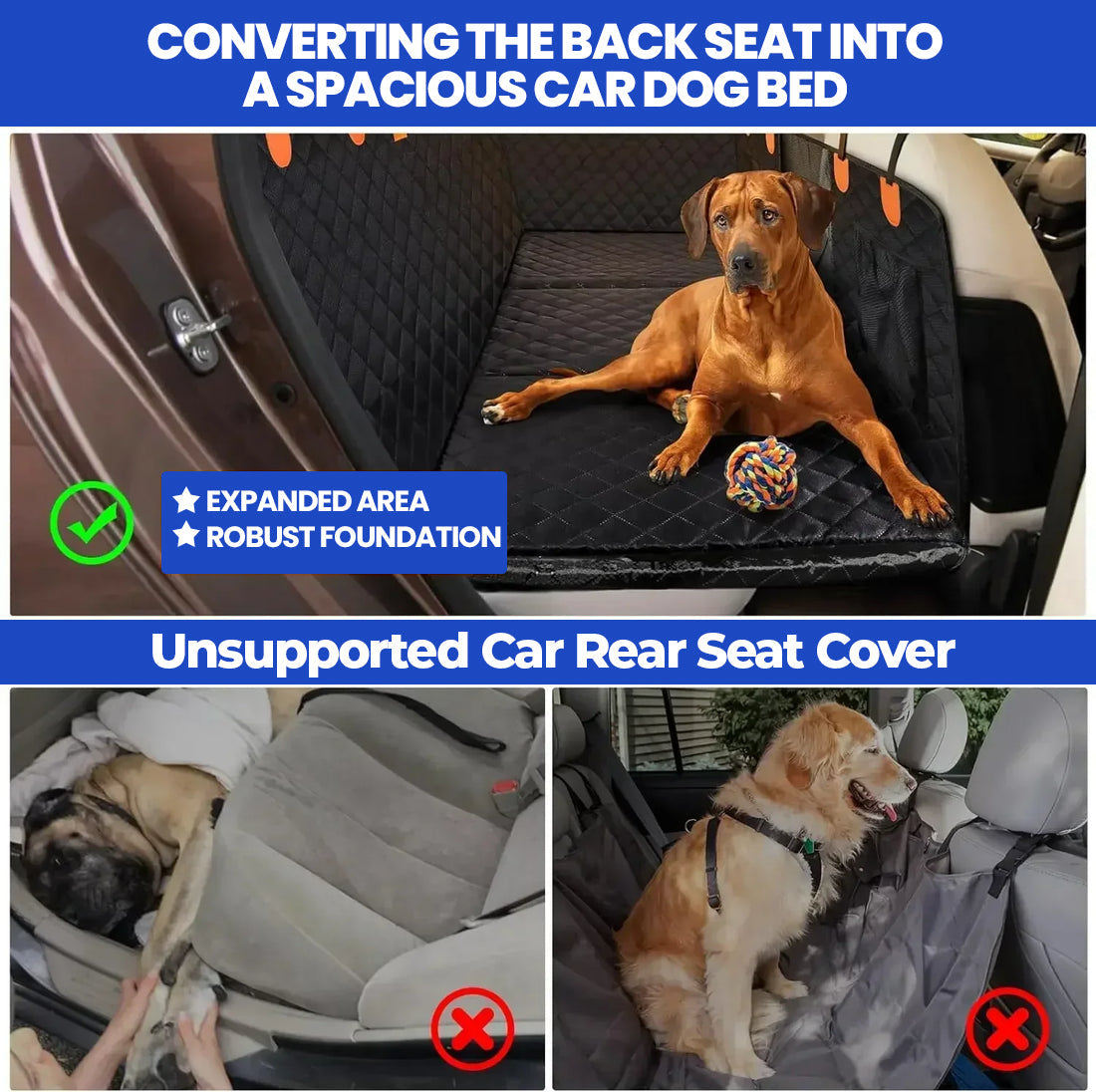 K9Cruze™ – Premium-Heavy Duty Dog Car Seat Protector