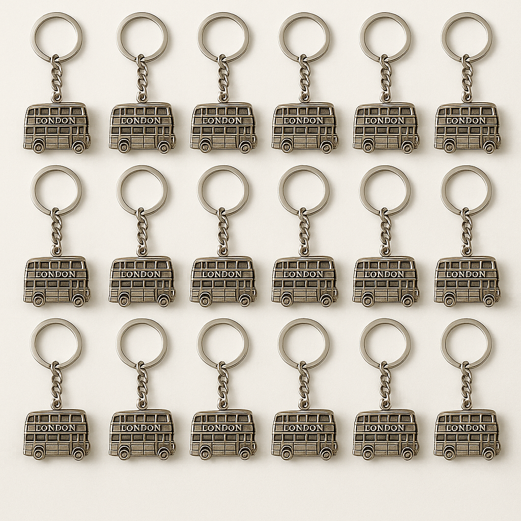 London Keyring – Iconic Bus (2 Colors, 25x20mm)