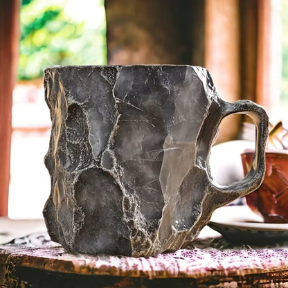 Kaffeetassen aus Mineralkristall, 2024 neue mehrfarbige Kaffeetasse aus Mineralkristall, Kaffeetasse aus natürlichem Mineralkristall, farbenfrohe Weihnachtstassen aus Kristall, elegantes Weihnachtsgeschenk für das Homeoffice