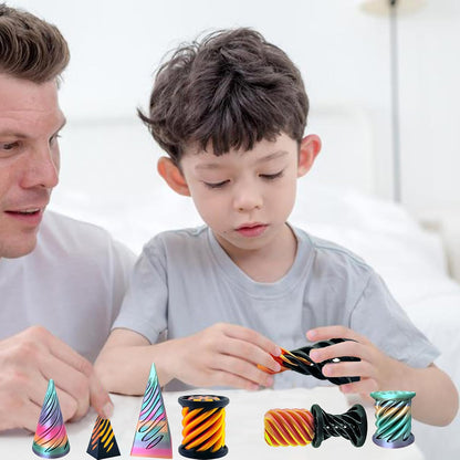 3 Packs Impossible Cone,Spiral Cone Fidget Toy,Impossible Cones passthrough Impossible Pyramid for Relaxing,Spiral Fidget Toy passthrough Impossible Cone,Birthday for Adults & Kids