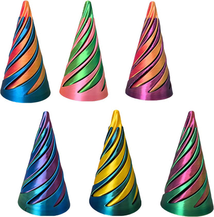 3 Packs Impossible Cone,Spiral Cone Fidget Toy,Impossible Cones passthrough Impossible Pyramid for Relaxing,Spiral Fidget Toy passthrough Impossible Cone,Birthday for Adults & Kids