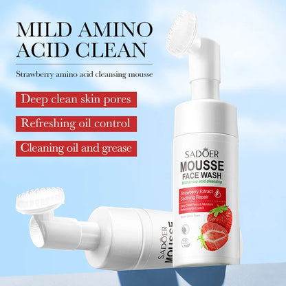 SAODER Fruits – Refreshing Facial Cleanser Foam for Deep Hydration & Glow