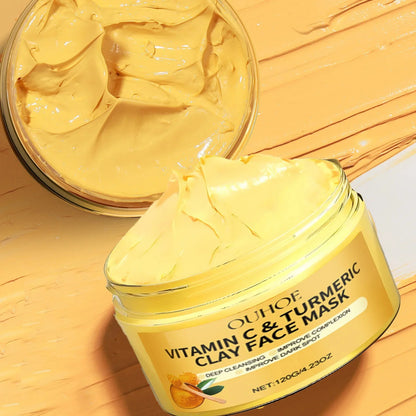 GlowTurmeric Clay – Deep Cleansing Mask with Vitamin C for Bright & Even Skin