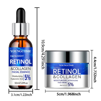 RetinolRenew Set – Hydrating & Repairing Cream + Serum for Smooth, Youthful Skin