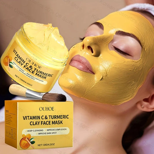 GlowTurmeric Clay – Deep Cleansing Mask with Vitamin C for Bright & Even Skin