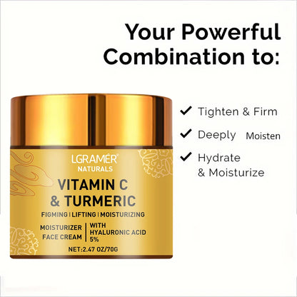 GoldenRevive – Turmeric & Vitamin C Face Cream with Retinol for Firming & Whitening